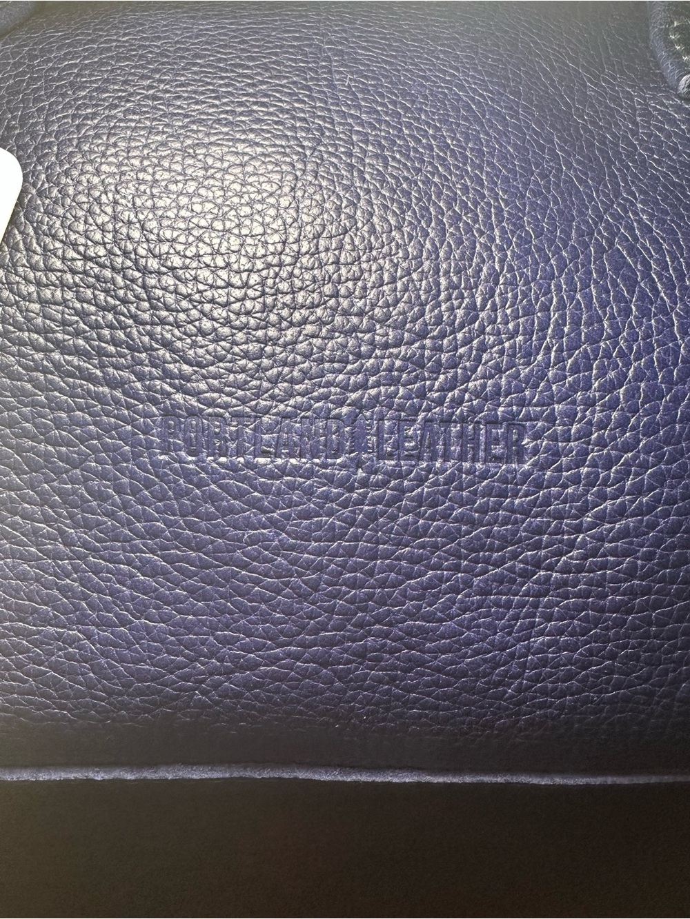 Portland Leather Sloan Doctor Bag “Oversized” Blue Pebbled Leather Satchel NWT - Picture 10 of 15